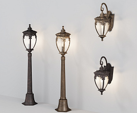 Ландшафтный светильник Fleur Maytoni O414FL-01GB1 цвет Черный с Золотом