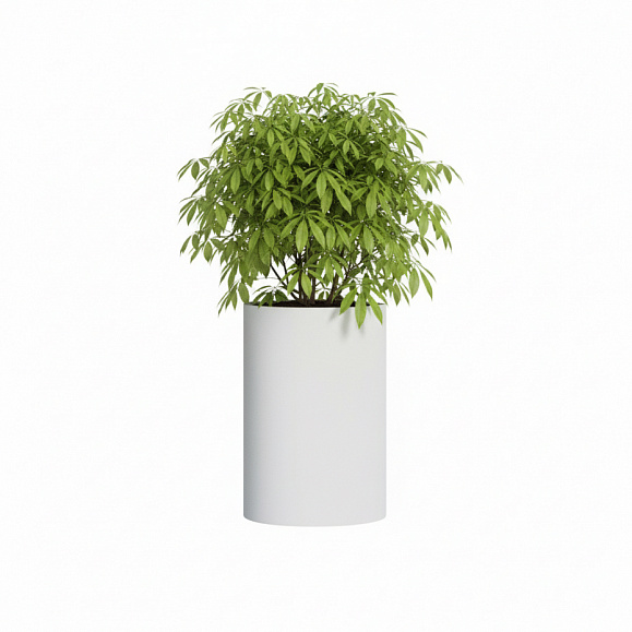 Кашпо Concretika Тюб Макси D40H60 Снежный фото 6