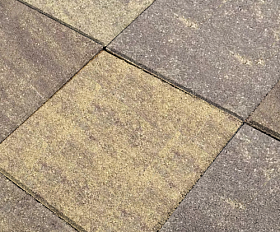 Тротуарная плитка Нобетек Квадрат 1К5ф 400x400x50 Колормикс №24 Листопад