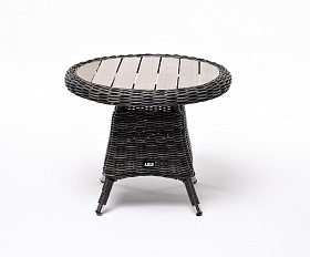 Равенна кофейный стол из искусственного ротанга, цвет графит