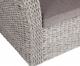 Кресло Капучино 4SIS из искусственного ротанга (гиацинт), цвет графит