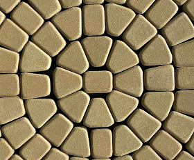 Тротуарная плитка 342 механический завод Классика круговая 60мм Желтый