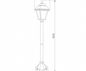 Уличный светильник Elektrostandard Apus F IP44 GL 1009F шоколад