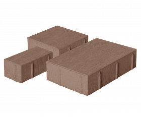 Тротуарная плитка Нобетек Новый город 1НГ6Ф Бежевая