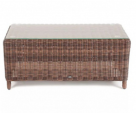 Журнальный столик Кон Панна 4SIS из искусственного ротанга, цвет коричневый