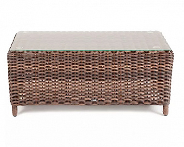 Журнальный столик Кон Панна 4SIS из искусственного ротанга, цвет коричневый
