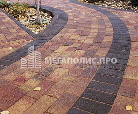 Брусчатка Выбор Прямоугольник Листопад 2.П.6 60 мм. Осень Гранит