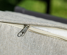 Обеденное кресло Oscar Royal Family из алюминия с подлокотниками из поливуда