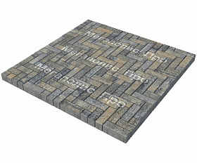 Тротуарная плитка Выбор Паркет Б.4.П.6 Искусственный камень Базальт