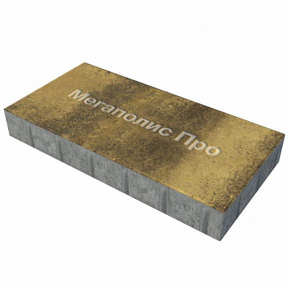 Тротуарная плитка Выбор Прямоугольник Б.5.П.10 600х300х100 мм Листопад Янтарный фото 1