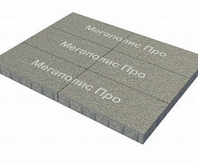 Тротуарная плита Фабрика Готика 600х300х60 мм Сильвер 10