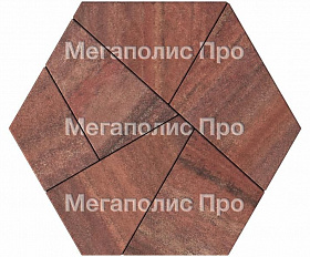Тротуарная плитка Выбор Оригами Б.4.Фсм.8 80 мм Листопад Барселона