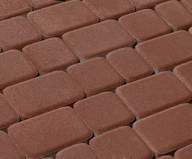Тротуарная плитка 342 механический завод Классика 60 мм Красный