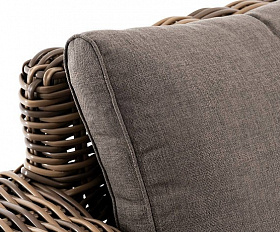 Диван Палермо 4SIS из искусственного ротанга трехместный, цвет соломенный