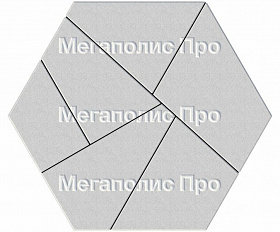 Тротуарная плитка Выбор Оригами Б.4.Фсм.8 80 мм Стандарт Белый