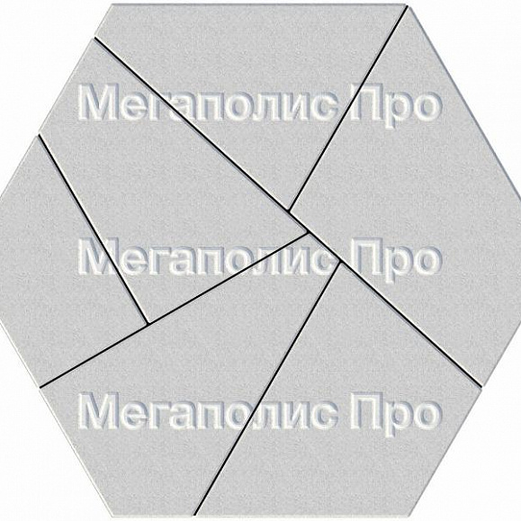 Тротуарная плитка Выбор Оригами Б.4.Фсм.8 80 мм Стандарт Белый фото 3
