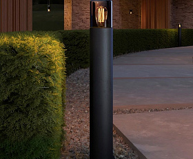 Уличный светильник Elektrostandard Roil IP54 35125/F чёрный/дымчатый плафон