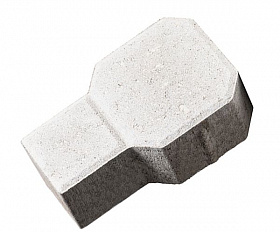 Тротуарная плитка 342 механический завод Ракетка 80 мм Белый