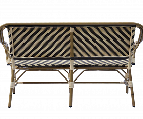 Кабри диван двухместный из искусственного ротанга, цвет бежево-коричневый