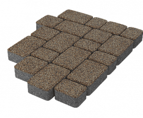 Тротуарная плитка Stellard Старый город 60 мм Красный гранит