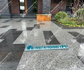 Тротуарная плита Фабрика Готика 600х300х60 мм Ильменит FINERRO