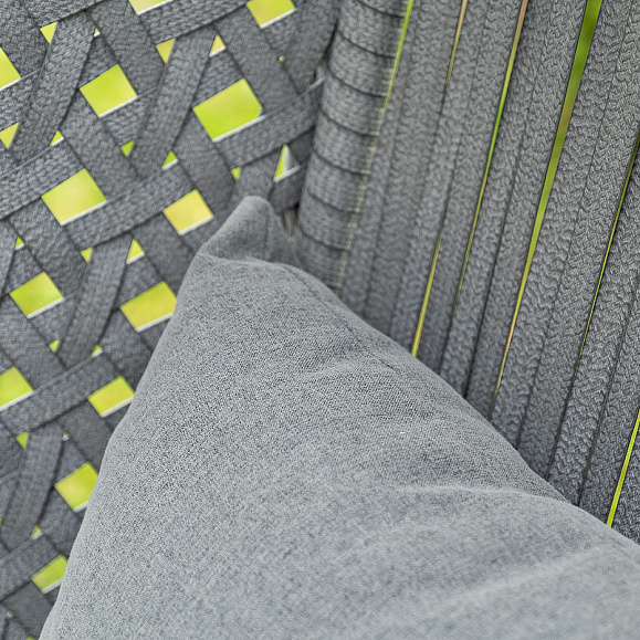 Капри подвесное кресло из искусственного ротанга, цвет серый фото 7