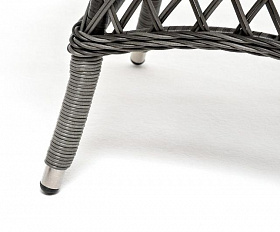 Обеденная группа Эспрессо–80 R 4SIS из искусственного ротанга, цвет графит