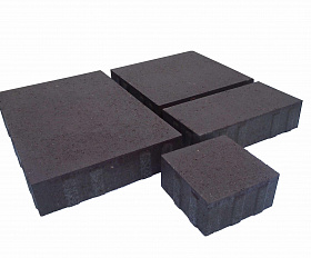 Тротуарная плитка Лидер 40 Новый Город 80 мм Коричневый