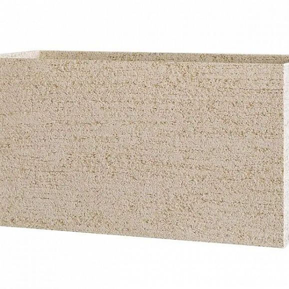 Кашпо Concretika Balcony 40x15x15 Эрозия желтый фото 2