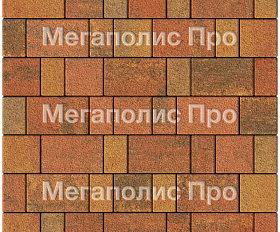 Тротуарная плитка Выбор Старый город Листопад А.1.Фсм.4 40 мм. Арабская ночь Гранит