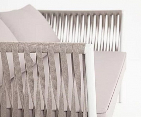 Диван двухместный Касабланка 4SIS из роупа (веревки), цвет бежевый