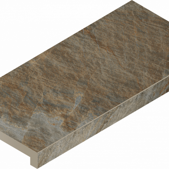 Керамогранитная ступень Italon Манетик X2 Дарк X2 33X60 Угл.пр фото 1