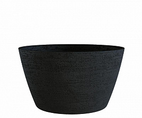 Кашпо Concretika Bowl D52 H29 Erosia Black