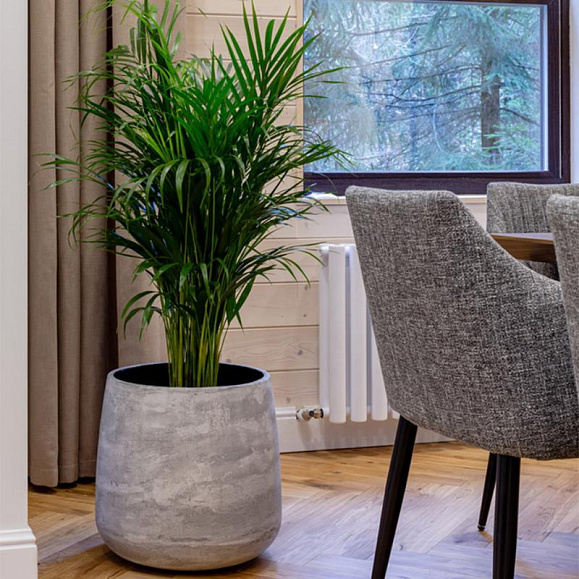 Кашпо Concretika Вейс3 D30 H32 Конкрит грей лайт фото 4