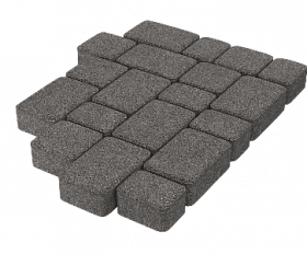 Тротуарная плитка Stellard Старый город 40 мм Серый