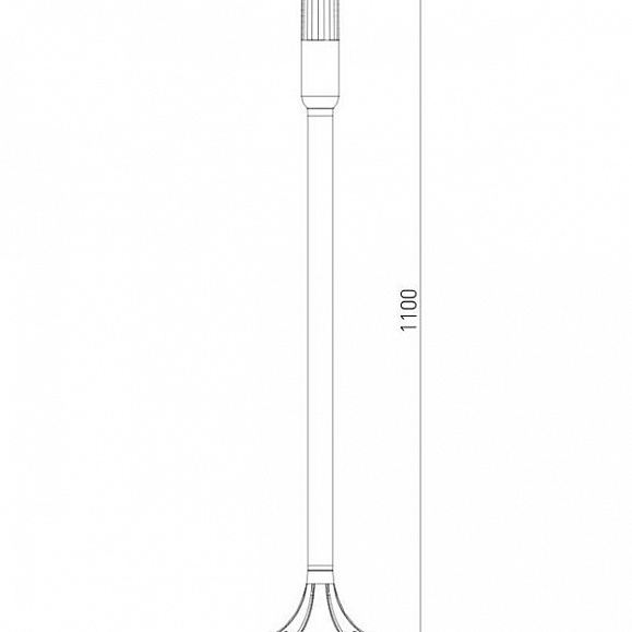 Уличный светильник Elektrostandard ISIDA 35165/F серый фото 3