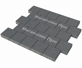 Тротуарная плитка Фабрика Готика Квадрат 200х200х60 мм Сильвер 13