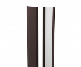 Задняя опорная планка Металлопрофиль Pekin Rooftop Бархат 0.5 RAL8017