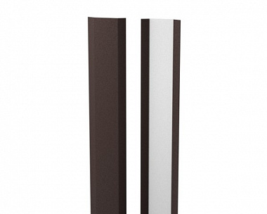 Задняя опорная планка Металлопрофиль Pekin Rooftop Бархат 0.5 RAL8017