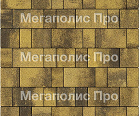 Тротуарная плитка Выбор Старый город Листопад А.1.Фсм.4 40 мм. Янтарь Гранит