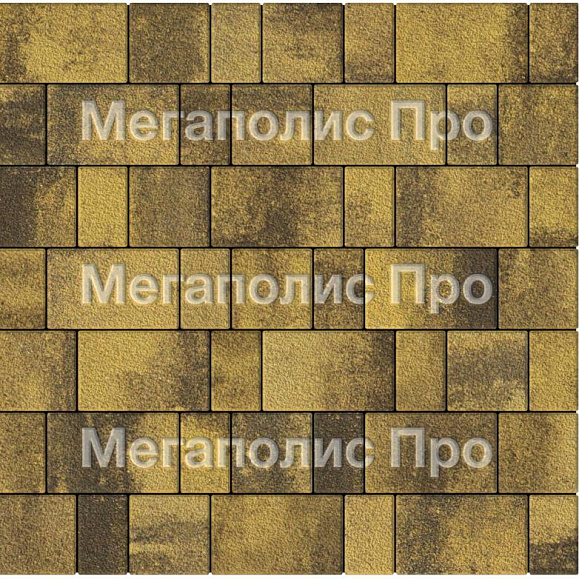 Тротуарная плитка Выбор Старый город Листопад А.1.Фсм.4 40 мм. Янтарь Гранит фото 3