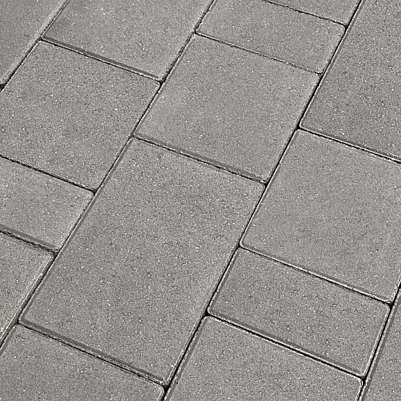 Тротуарная плитка Koldiz Ривьера 50 мм Стандарт Серый фото 1