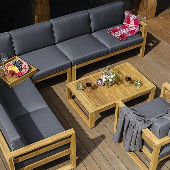 Софа BOOKA 2-х местная с левым подлокотником из акации Joygarden фото 6