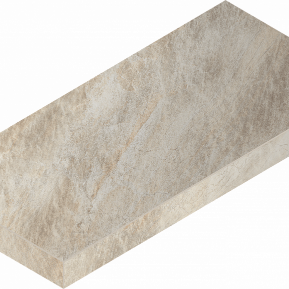 Керамогранитная ступень Italon Манетик X2 Уайт X2 33X60 Угл.лев фото 1