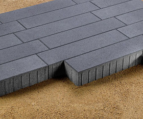 Тротуарная плитка 342 Механический завод Ригель трио 80 мм Черный