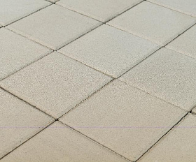 Тротуарная плитка Braer Лувр Квадрат 200х200х60 мм Белый