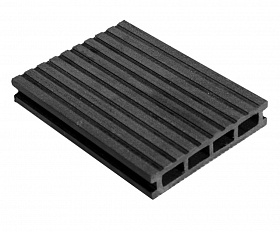 Террасная доска MasterDeck Classic 140мм*26мм узкий + широкий вельвет, цвет Антрацит