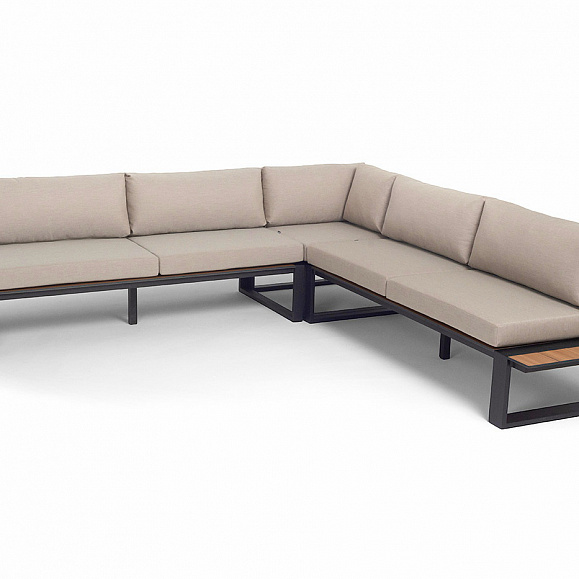 Тулон угловой модульный диван, каркас из алюминия фото 1