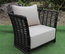 Кресло Валенсия 4SIS из искусственного ротанга, цвет бронзовый