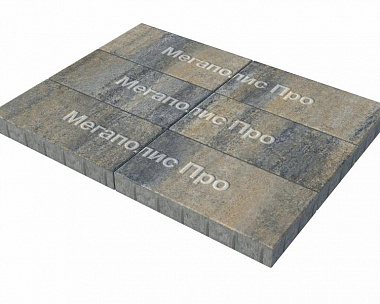 Тротуарная плитка Выбор Прямоугольник Б.5.П.8 600х300х80 мм Искусственный камень Базальт